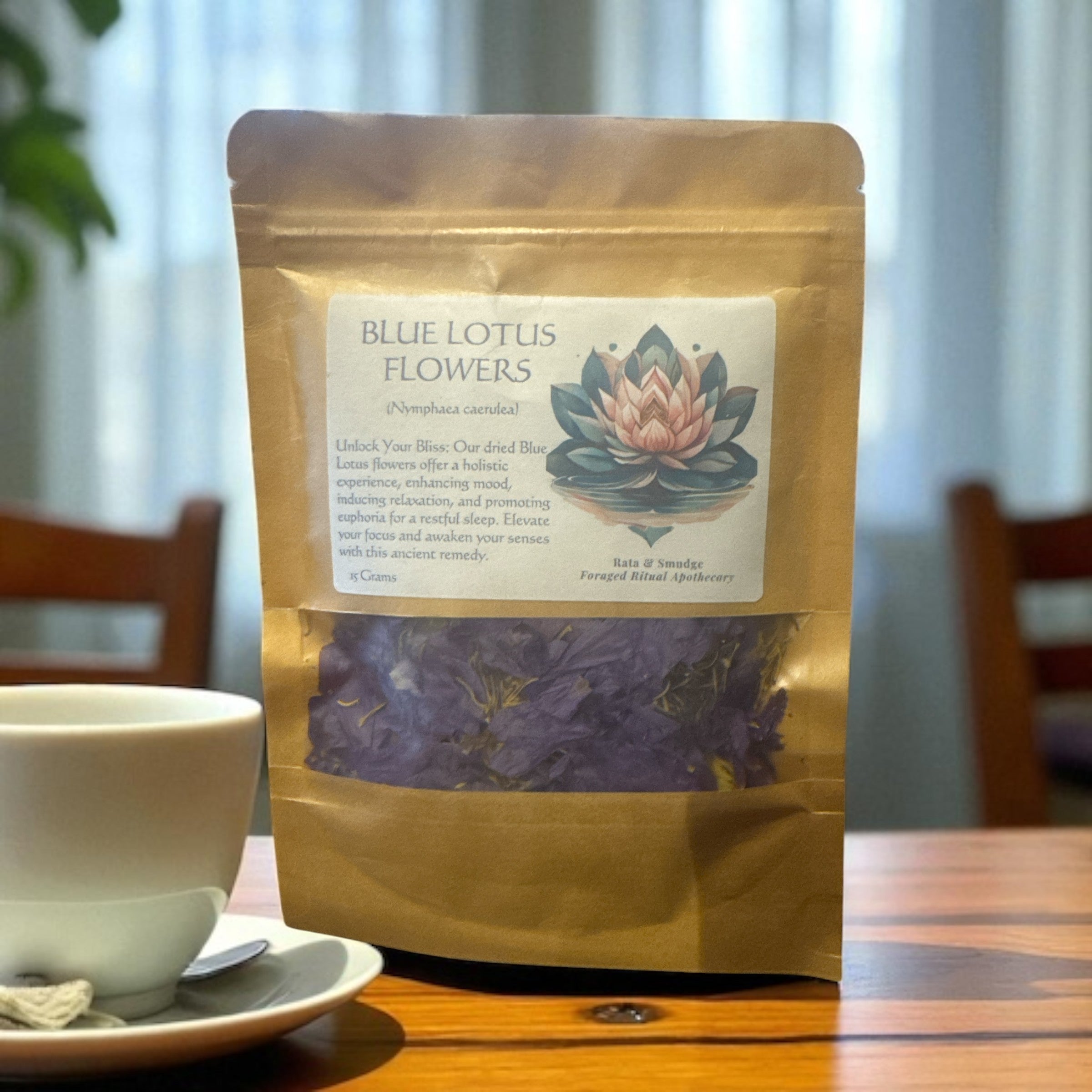 Blue Lotus Flower Tea Rata Smudge blue-lotus-flower-tea-rata-smudge